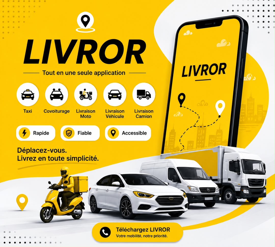 LIVROR — Taxi, covoiturage et livraison